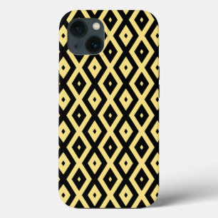 Lemon, gelb und schwarz, Diamant Muster Case-Mate Case-Mate iPhone Hülle