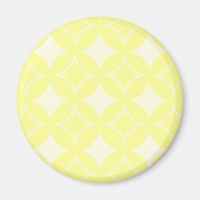 Lemon-gelbes Shippo-Muster Magnet (Vorne)