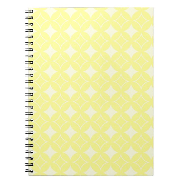 Lemon-gelbes Shippo-Muster Notizblock (Vorderseite)