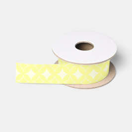 Lemon-gelbes Shippo-Muster Satinband
