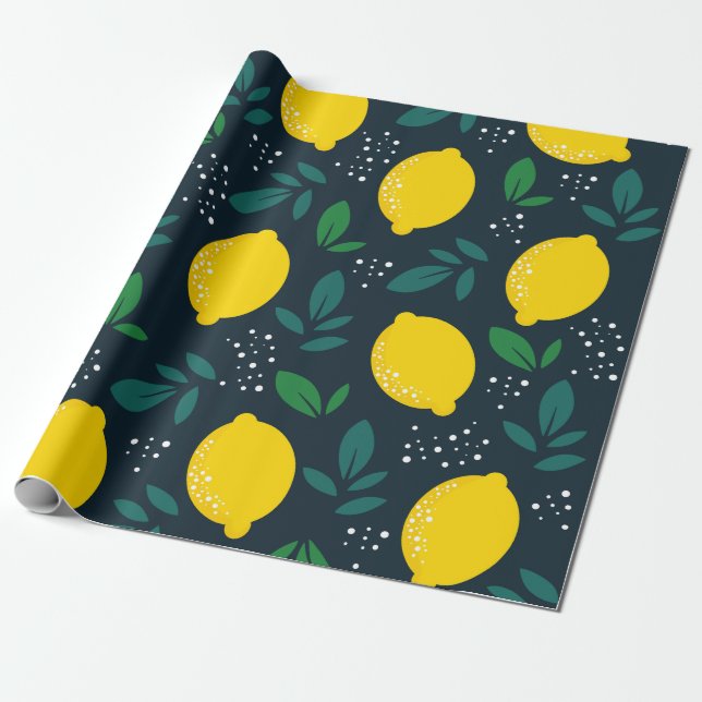Lemon Geschenkpapier (Ungerollt)