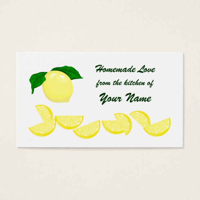 Lemon Gift Tag (Vorderseite)
