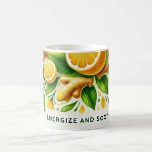 Lemon Ginger AI art Kaffeetasse