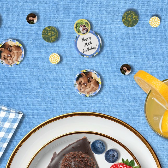 Lemon Gingham & Blue Summer Konfetti (Von Creator hochgeladen)
