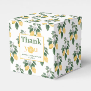 Lemon Girl Baby Shower Danke Geschenkschachtel