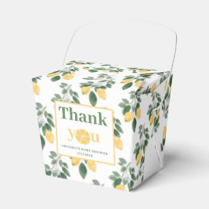 Lemon Girl Baby Shower Danke Geschenkschachtel