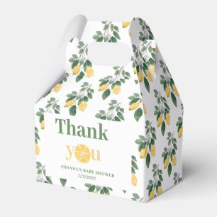 Lemon Girl Baby Shower Vielen Dank Geschenkschachtel