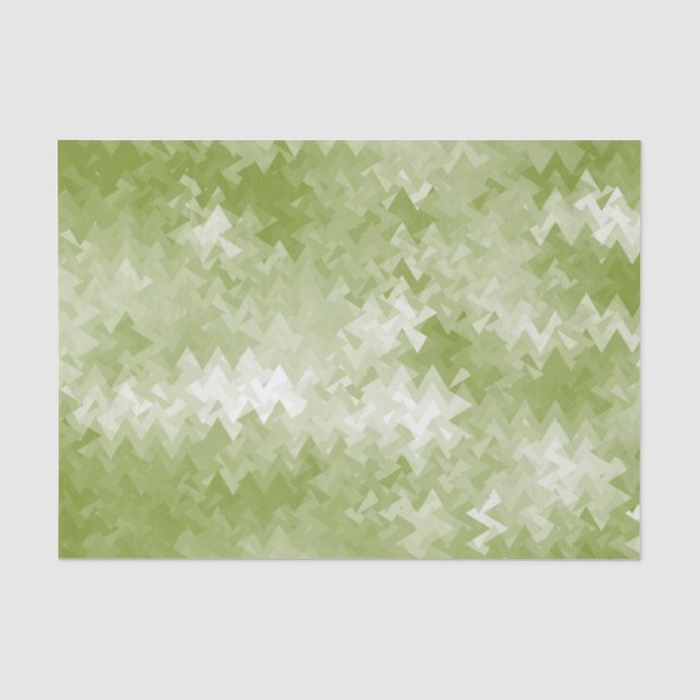 Lemon Green Crystal Pattern Seidenpapier (Vorderseite)