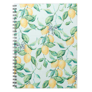 Lemon Green Watercolor: Nahtlose Romantik Notizblock