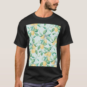 Lemon Green Watercolor: Nahtlose Romantik T-Shirt