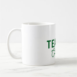 Lemon green white stripes teacher professor name c kaffeetasse