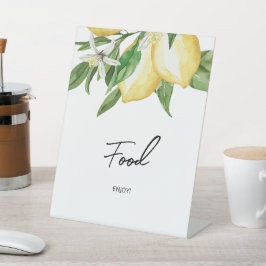 Lemon Greenerity Food Sign Sockelschild