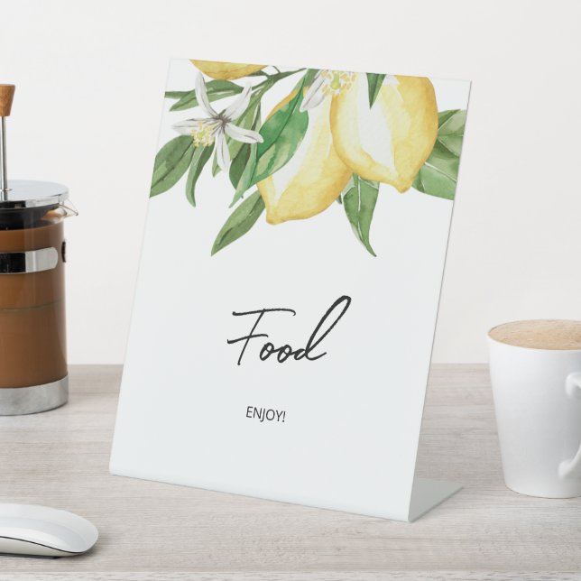 Lemon Greenerity Food Sign Sockelschild (In SItu)