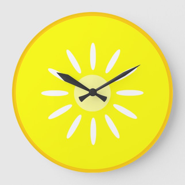 Lemon Große Wanduhr (Vorderseite)
