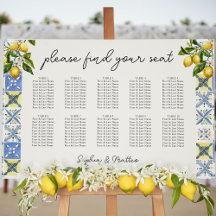 Lemon Grove 10 Tabelle Hochzeitskarte
