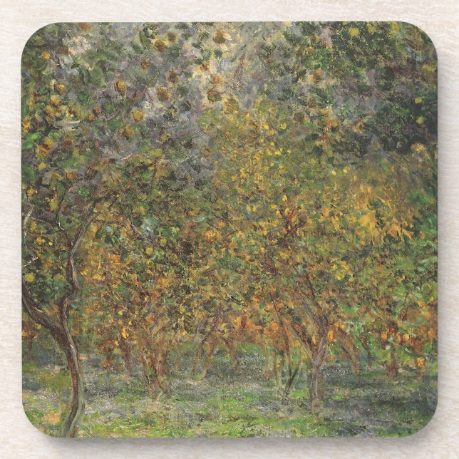 Lemon Grove in Bordighera von Claude Monet Getränkeuntersetzer (Vorderseite)