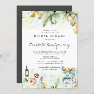 Lemon Grove Picnic Brautparty Einladung