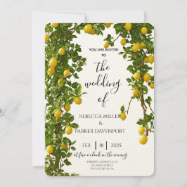 Lemon Grove Romance Einladung zur Hochzeit