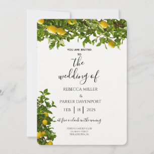 Lemon Grove Romance Einladung zur Hochzeit