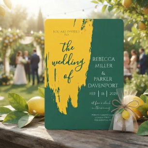 Lemon Grove Romance Einladung zur Hochzeit