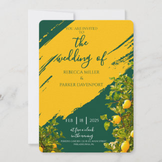 Lemon Grove Romance Einladung zur Hochzeit