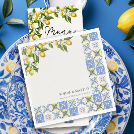 Lemon Grove Rustikale italienische Hochzeit Serviette