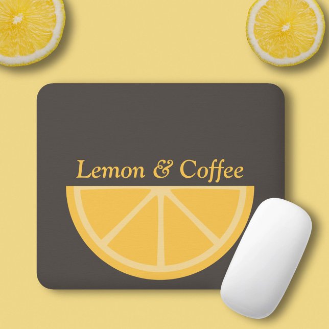Lemon Half Slice Mousepad (Lemon Half-Slice Mouse Pad)