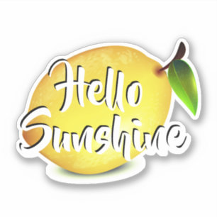 Lemon, Hallo Sunshine Aufkleber