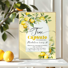 Lemon Hauptpresse Geburtstagskapsel Poster