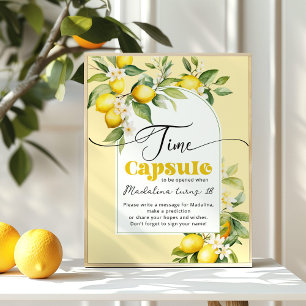 Lemon Hauptpresse Geburtstagskapsel Poster