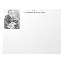 Lemon Henry Blind lemon jefferson 1926 Notizblock