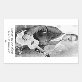 Lemon Henry Blind lemon jefferson 1926 Rechteckiger Aufkleber