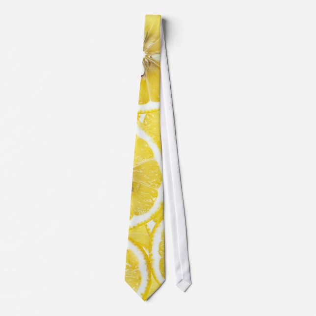 Lemon Hintergrund Krawatte (Vorderseite)