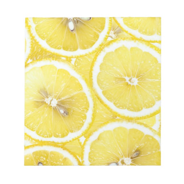 Lemon Hintergrund Notizblock (Vorderseite)