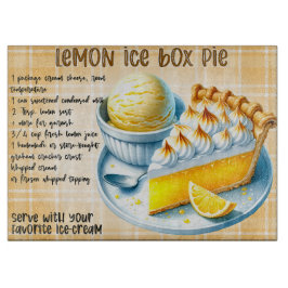 Lemon Ice Box Pie Recia Schneidebrett