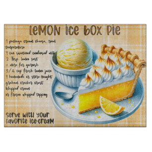 Lemon Ice Box Pie Recia Schneidebrett