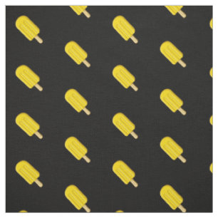 Lemon Ice Cream Stick Muster Stoff