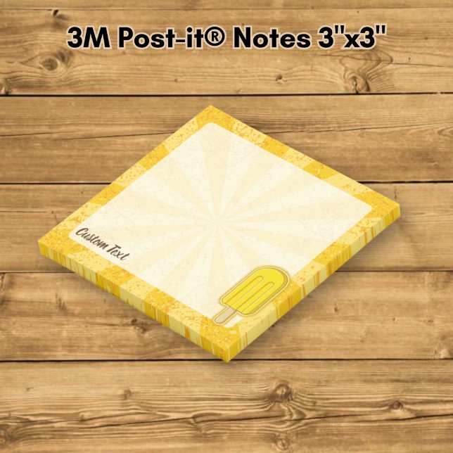 Lemon Ice Cream Stick Post-it Klebezettel (Von Creator hochgeladen)