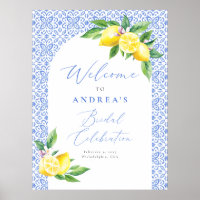 Lemon Italian BlueTile Positano Bridal Celebration