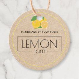 Lemon Jam Custom Product Label Hang Tags