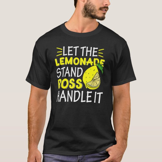 Lemon Juice Boss Ließ den Lemonade Stand Boss Hand T-Shirt (Vorderseite)