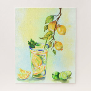 Lemon Juice Cool Drink Lemonade Jigsaw Puzzle Gesc