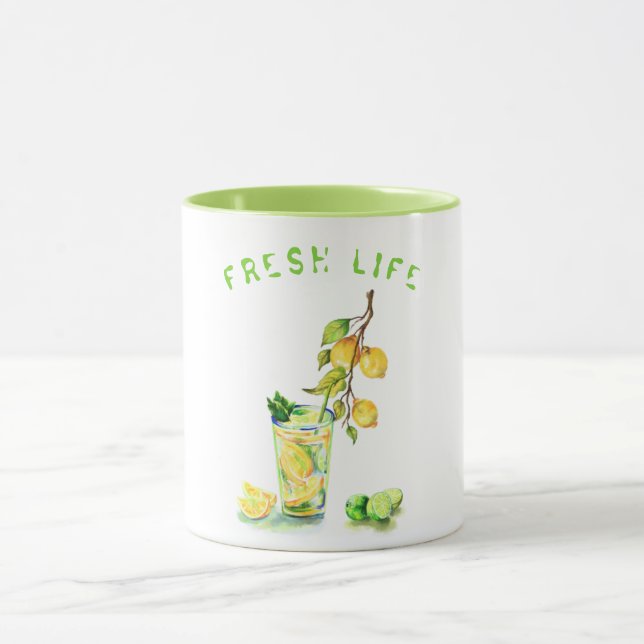 Lemon Juice Cool Drink Limonade Tasse Custom Text (Zentrum)