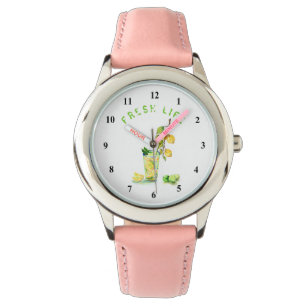 Lemon Juice Drink Cool Lemonade Watch Armbanduhr