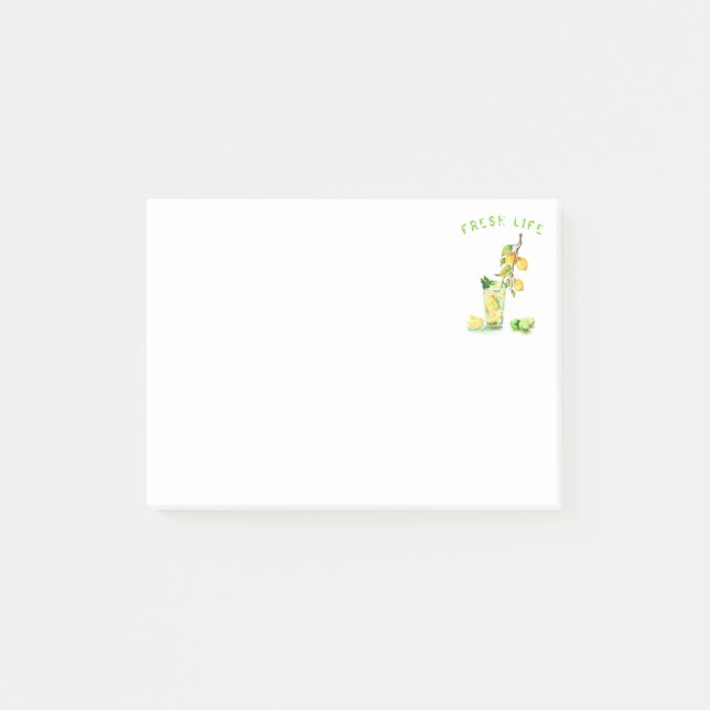 Lemon Juice Drink Lemonade Post it Notes Post-it Klebezettel (Vorderseite)