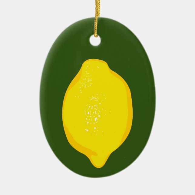 Lemon Keramik Ornament (Vorne)