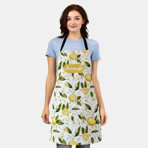 Lemon Kitchen Custom Schürze, Heart, Cook Bake GRI Schürze