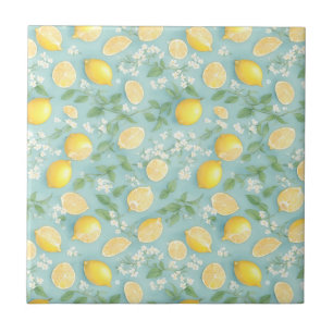 Lemon Kitchen Lemons Pattern Fliese