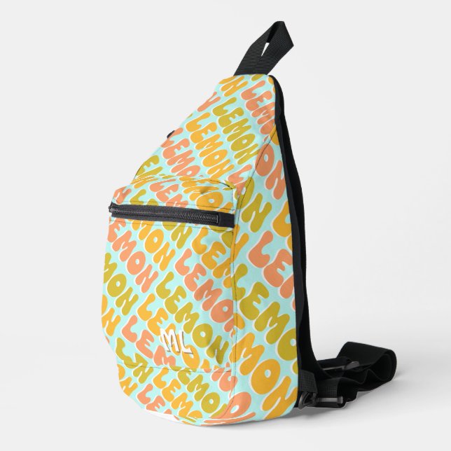 Lemon Lemon Retro Duffle Bag Crossbody Bag (Rechte Ecke)