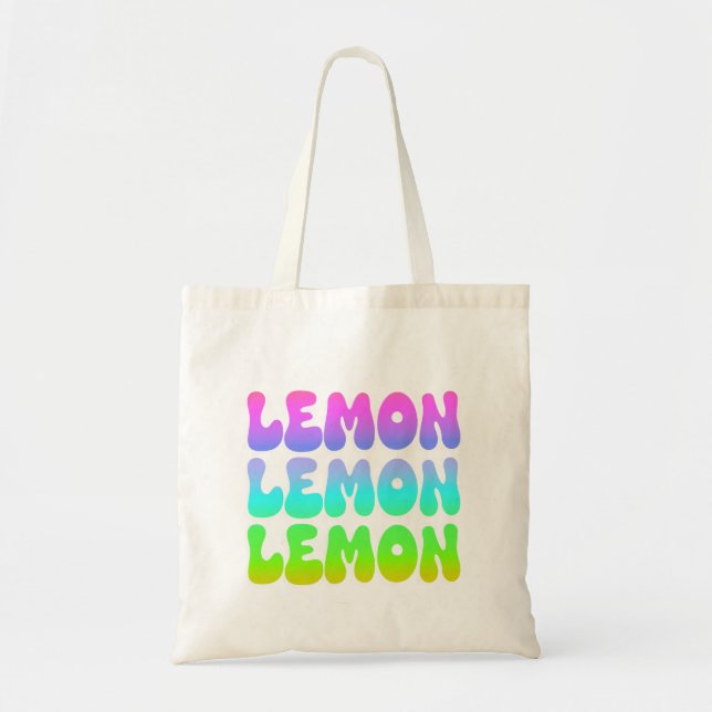 Lemon Lemon Retro Tragetasche (Vorne)